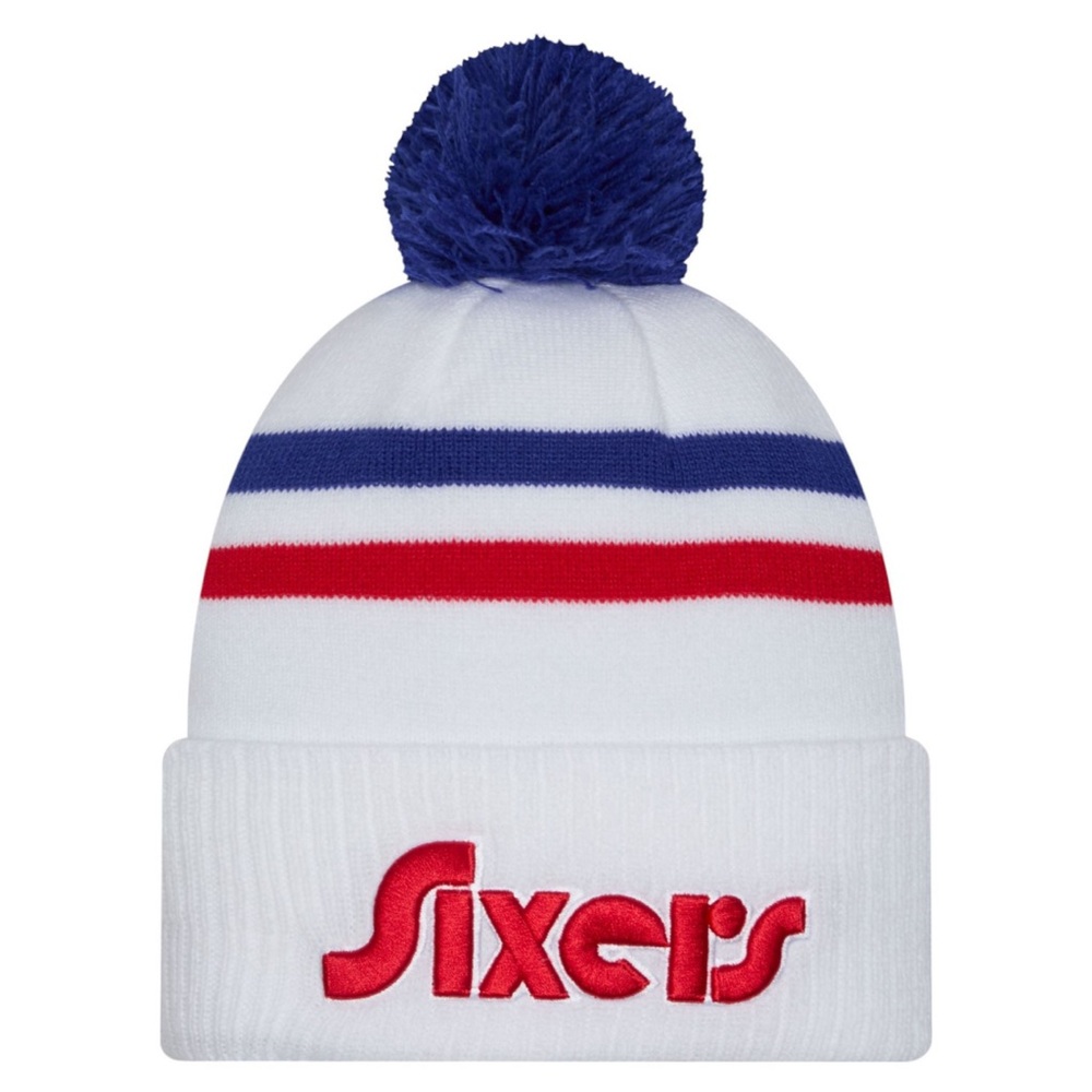 New Era NBA Philadelphia 76ers Unisex Toboggan Winter Hat Beanie Cap Tavern Knit